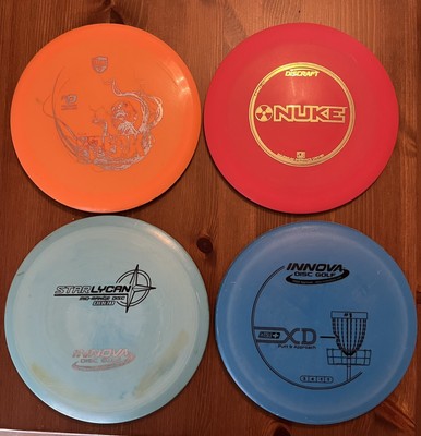 Disc Golf 4 Disc Lot Complete Starter Set Bundle Innova Discraft Discmania
