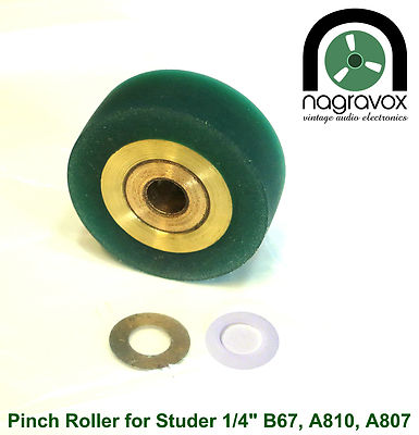 Revox C270 and Studer A807 GREEN PINCH ROLLER kit