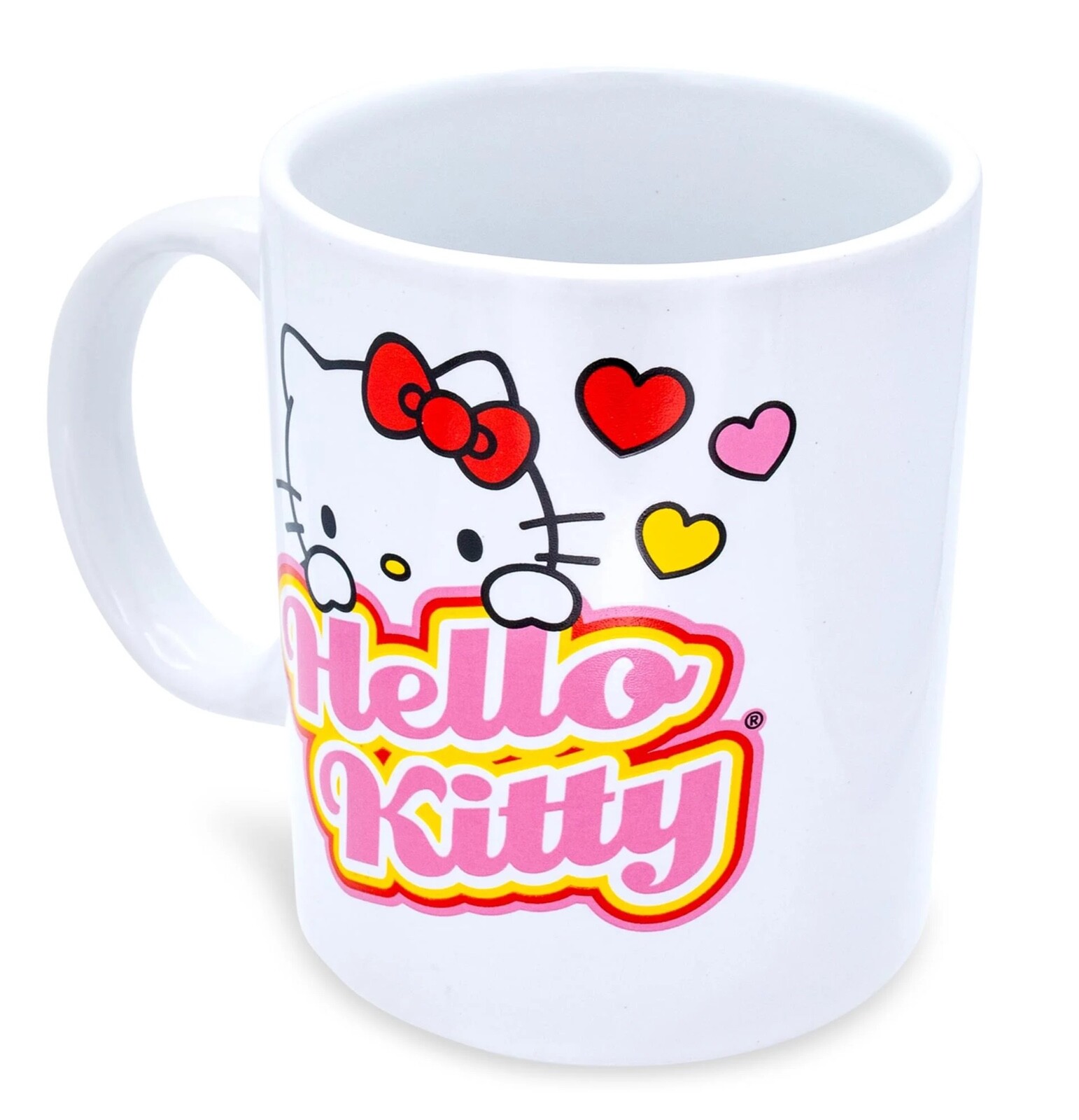 Sanrio Hello Kitty Peek-A-Boo Hearts Ceramic Mug 12oz | eBay