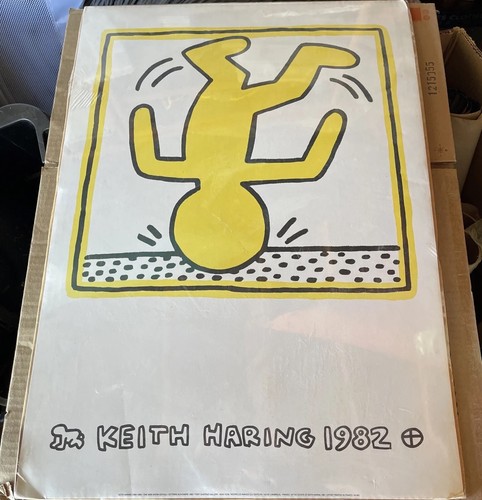 KEITH HARING ESTATE RARE 1991 LITHO PRINT POP ART POSTER 1