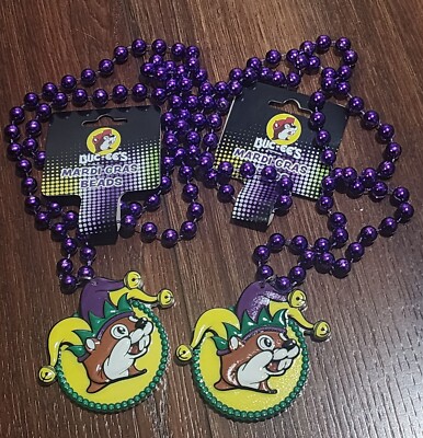 Lot of 2 Bucees Mardi Gras Beads Limited Edition ~ NEW
