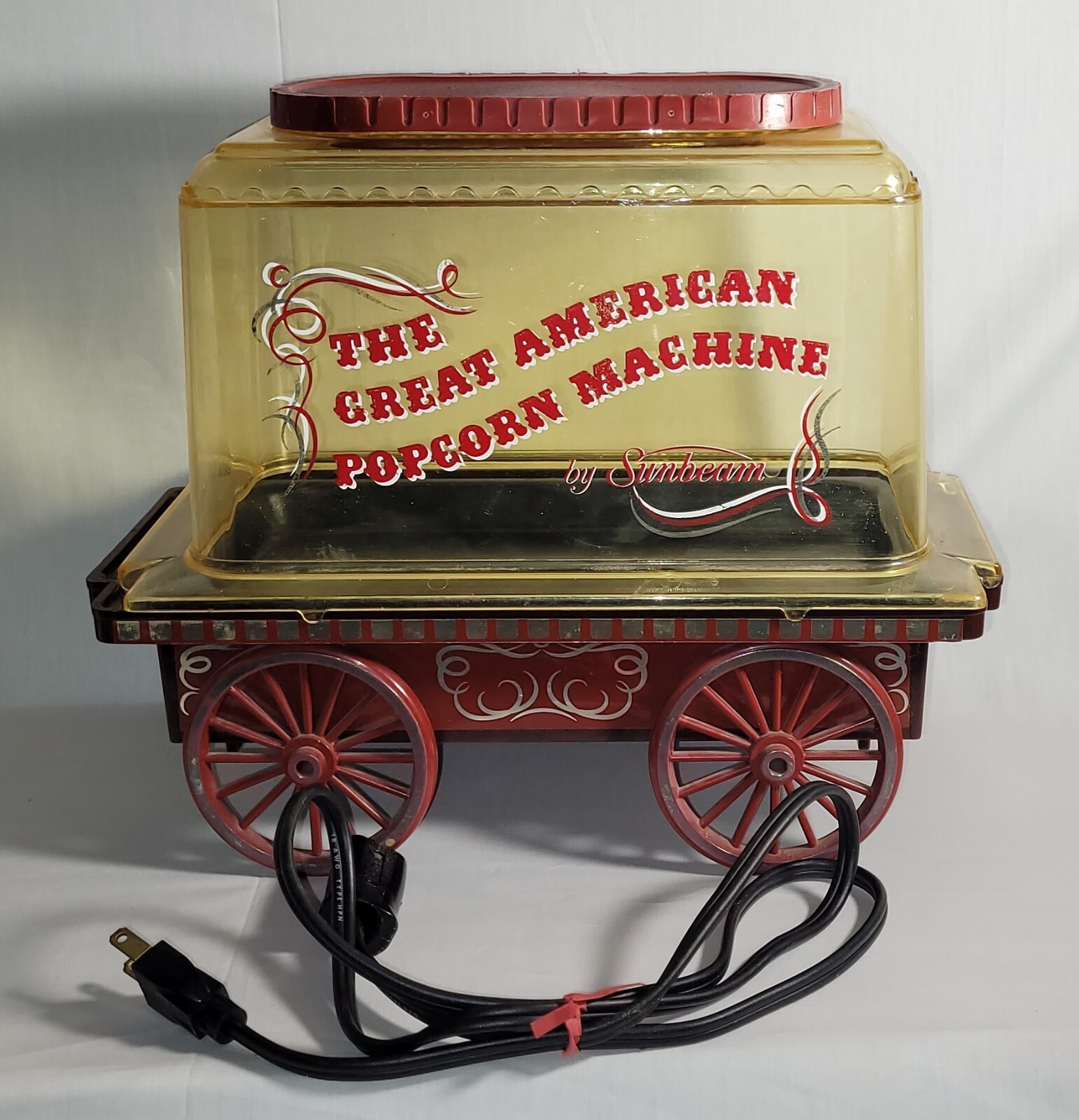 Vintage 1976 Sunbeam Great American Popcorn Machine Wagon Vintage 1976 Sunbeam Great American Popcorn Machine Wagon