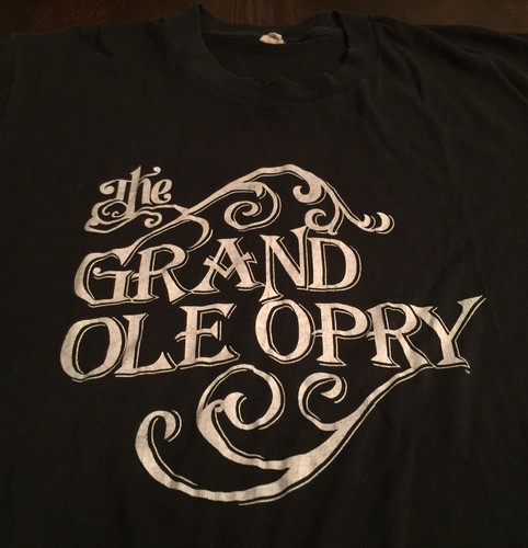 Vintage GRAND OLE OPRY T Shirt Rare 80s Original Polycotton Country Music Tee