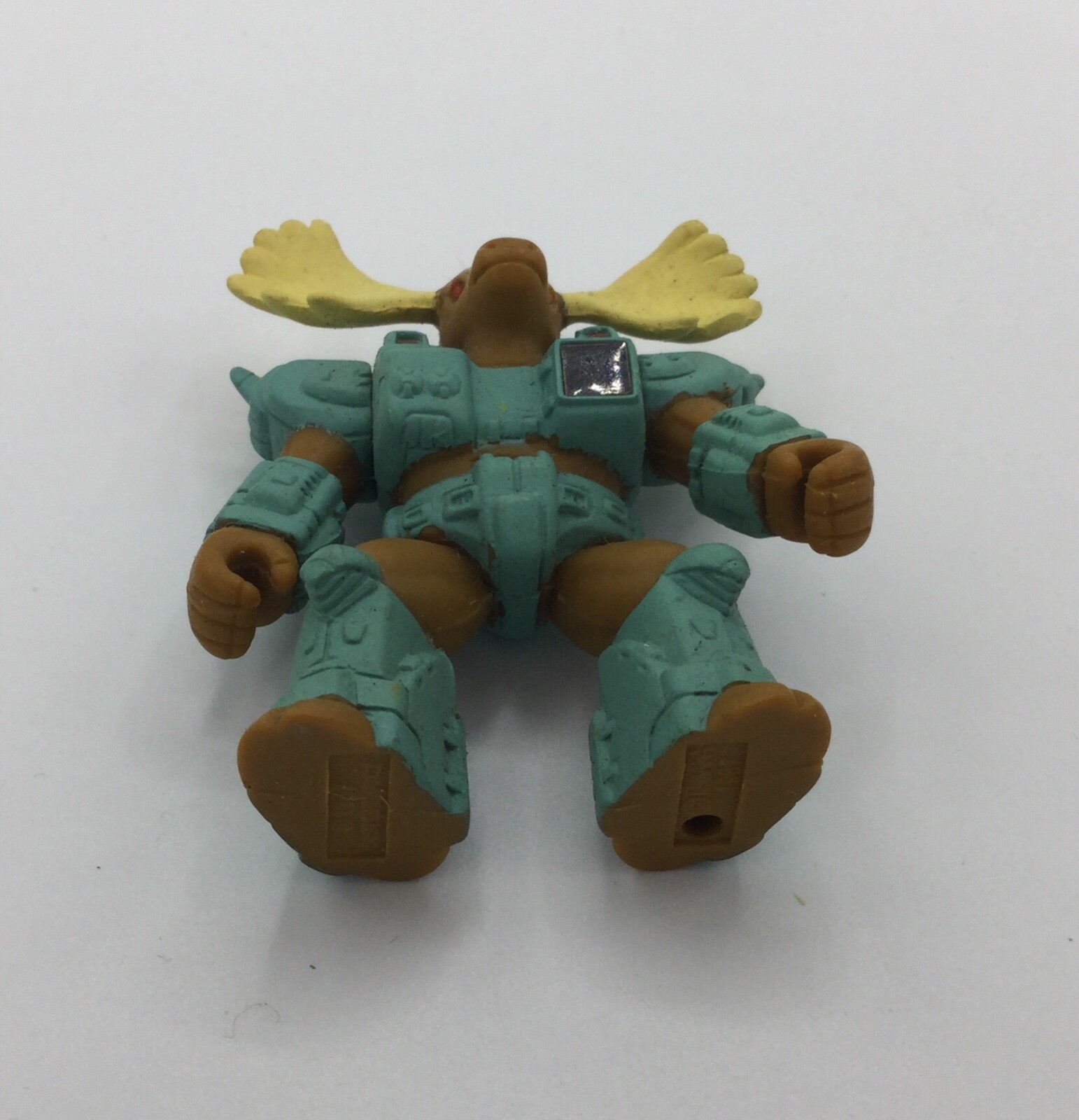 Battle Beasts #33 Major Moose w Rub (Wood).  Vintage Hasbro Takara Beast
