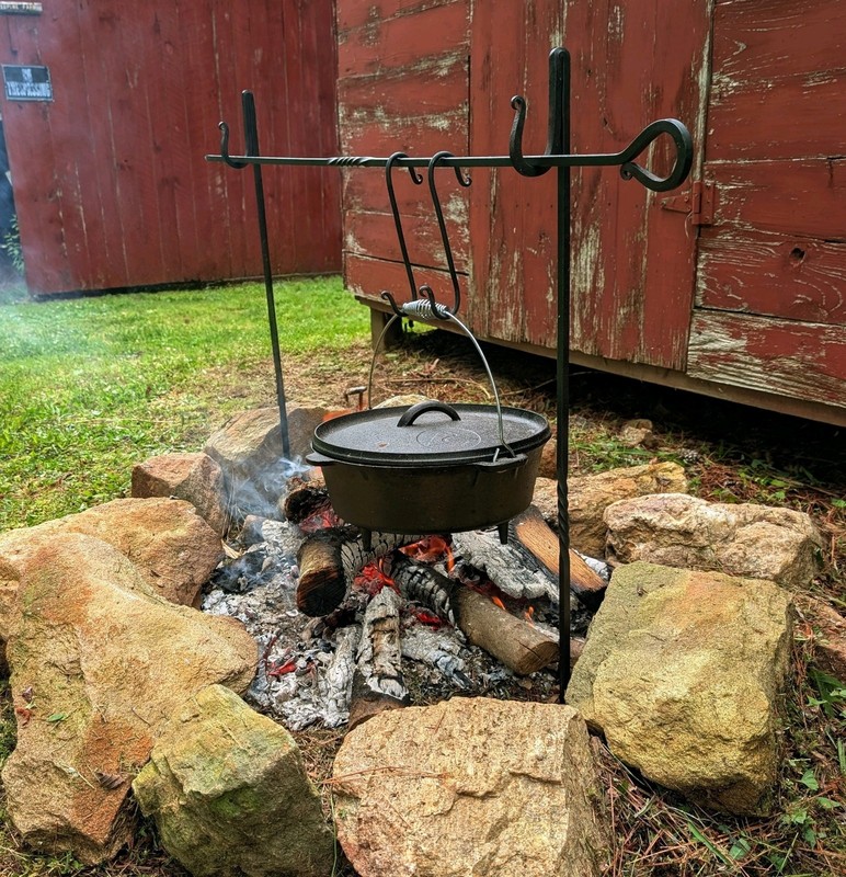 Campfire Fire Irons Outdoor Cooking Set Blacksmith Made Hand Forged