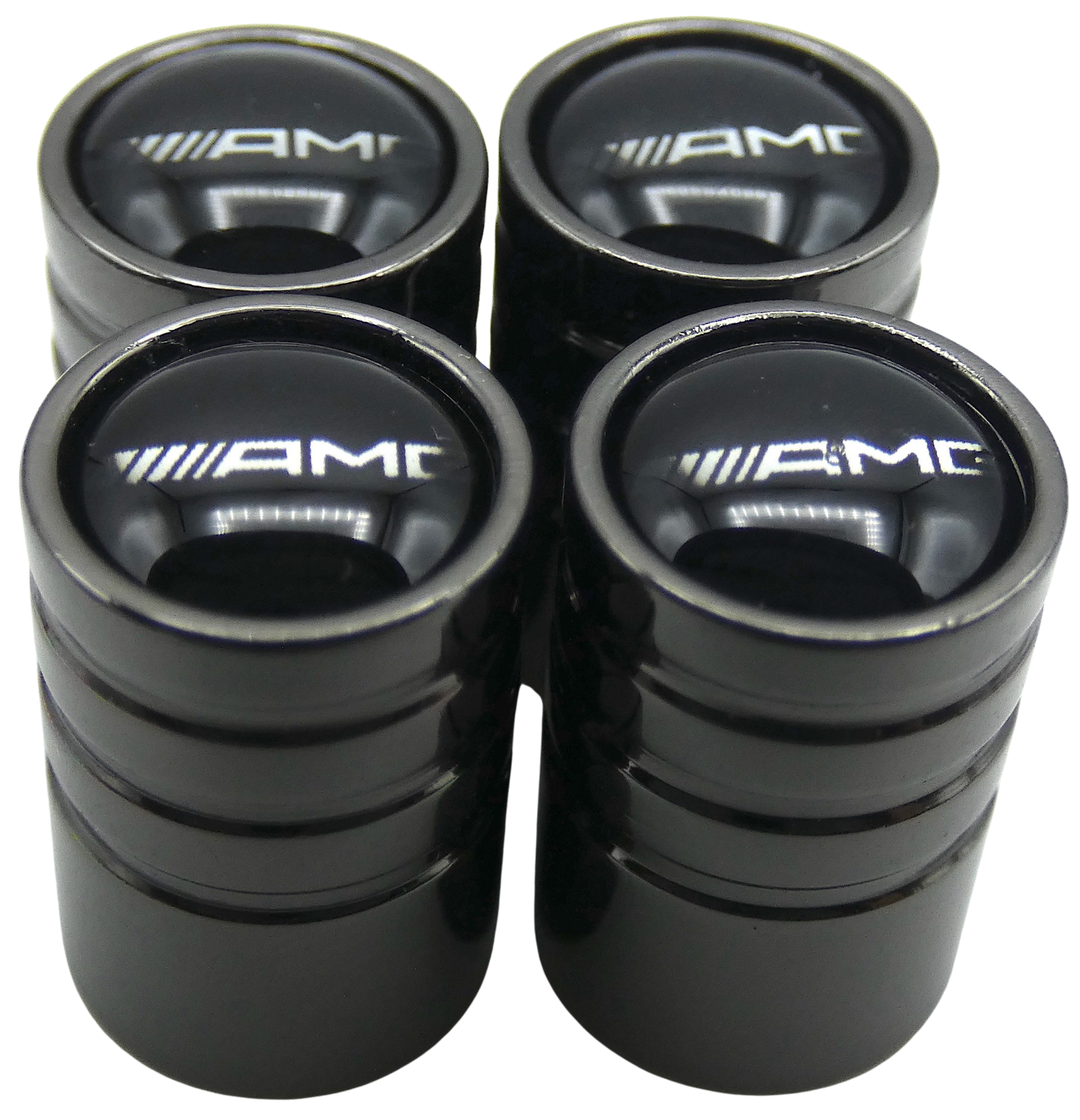 AMG Tire Wheel Stem Air Valve CAPS for auto, car, truck, SUV (1 SET)