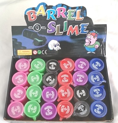 24 Barrel o Slime Multi Color Child GaG Gift Party Favors Bag Fillers