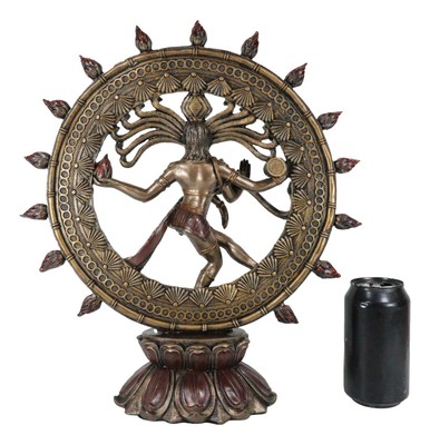 Large Hindu Supreme God Shiva Nataraja Statue 15"H Cosmic Divine Dancer Tandava