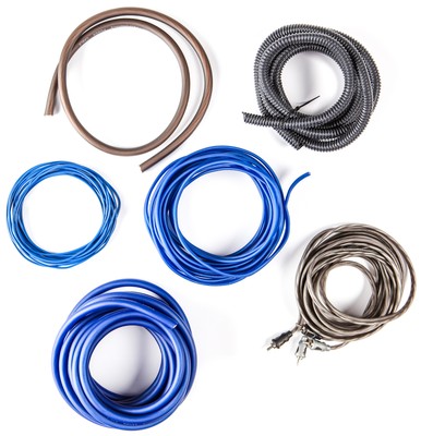 Harmony Audio HA-AK4 Car Stereo 4 Gauge 1800W Amp Amplifier Install Kit - Nickel