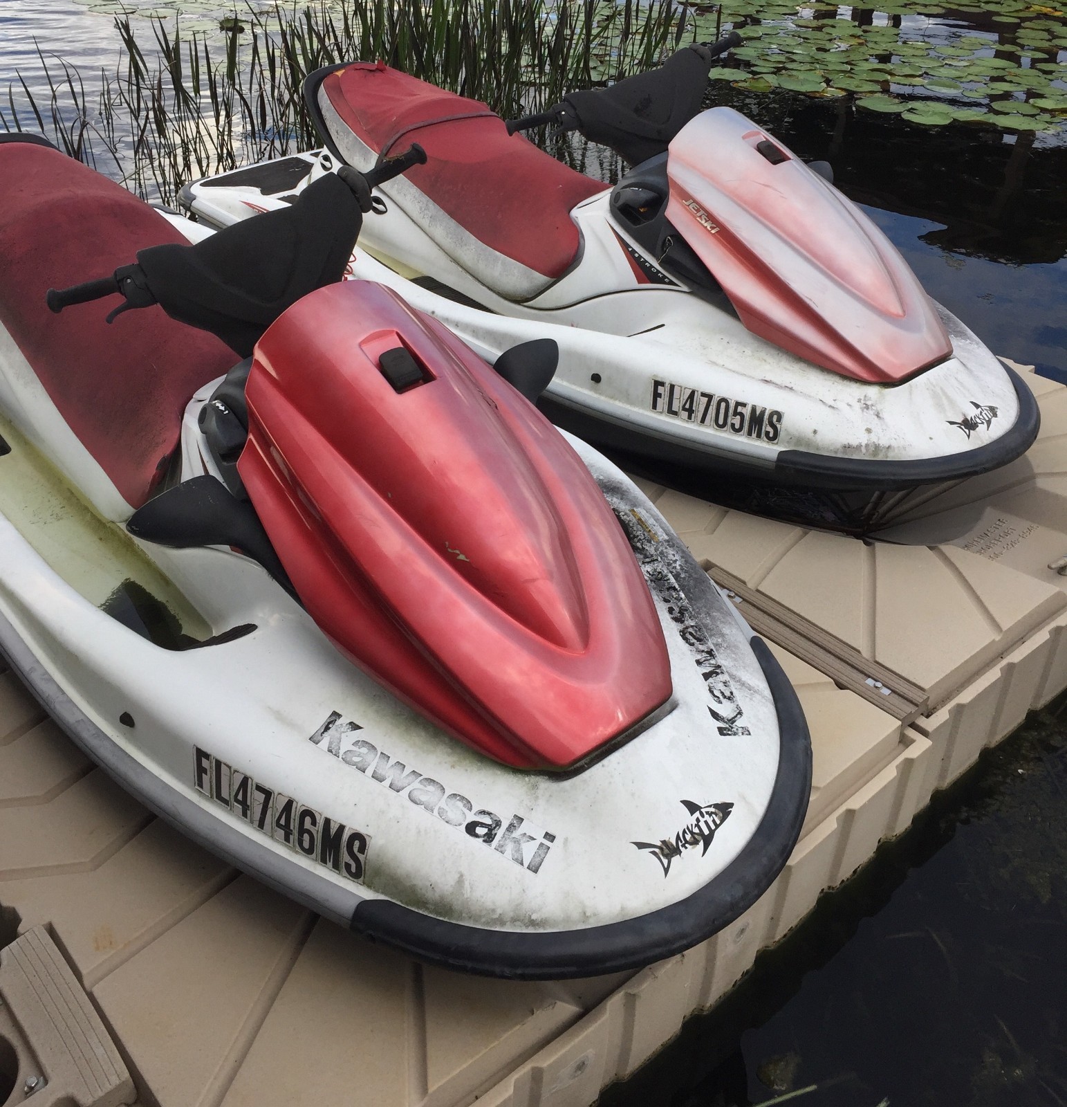 Two - 2004 Kawasaki STF15F Jet Skis - Florida