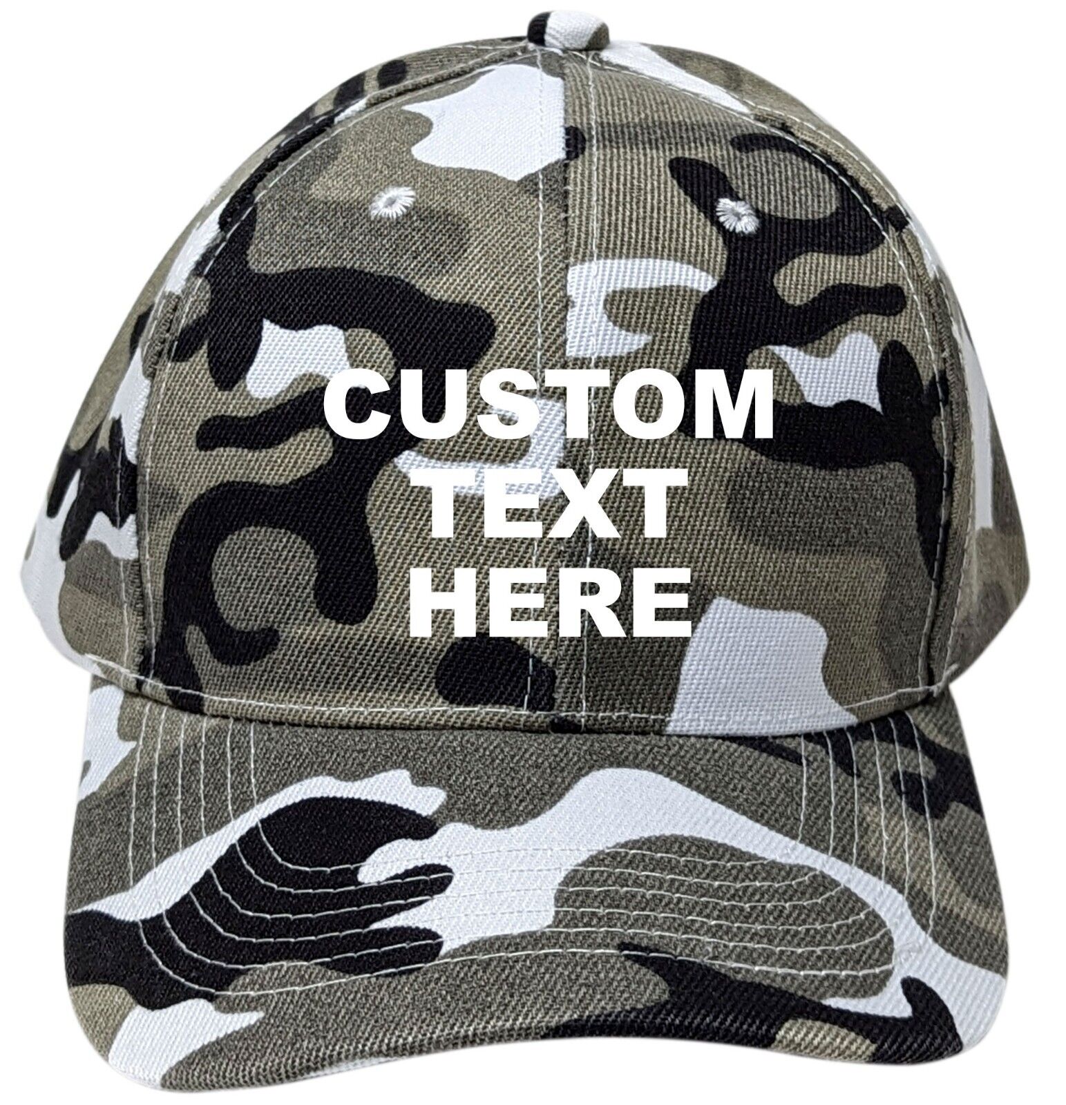 Hat Color:City Camouflage:Personalized Text Embroidered Unisex Baseball Cap, Adjustable Hat, Custom Text