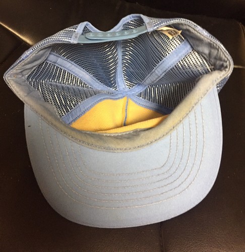 Vtg Pennsylvania PA Coal Baby Blue Snapback Trucker Hat Cap SnapBack Made in USA