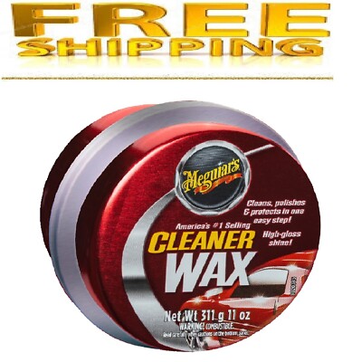 Meguiar's Cleaner Wax - Paste Wax Cleans, Shines and Protects in One Easy Step -
