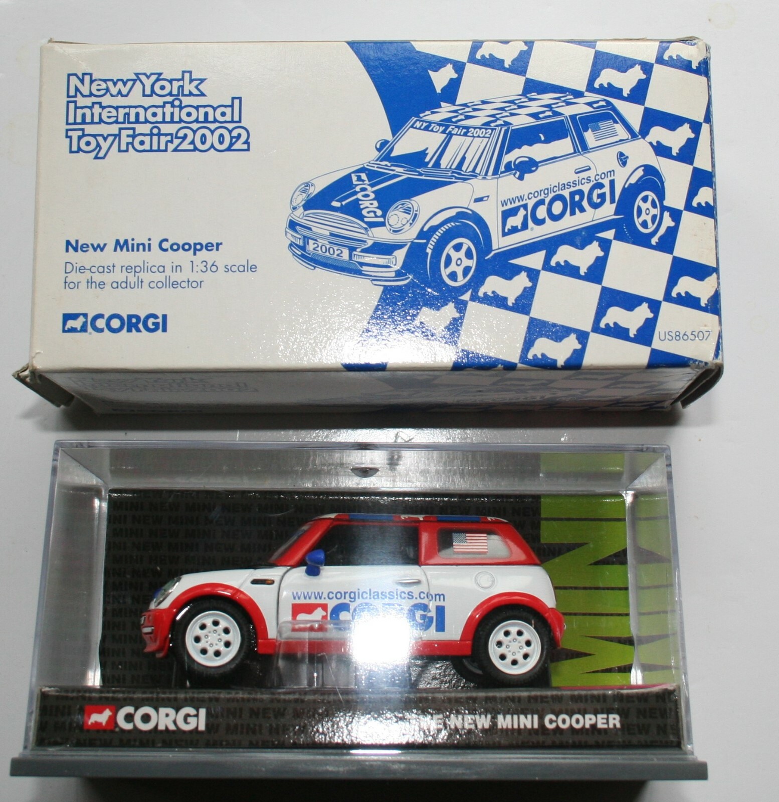 自動車 Corgi Mini Cooper Saloon 1/18 Corgi 1/18 Scale Metal Model Car 99595 - Morris Mini Cooper