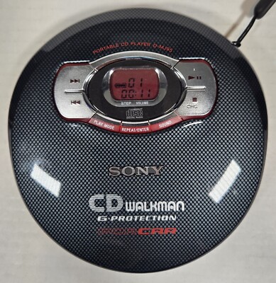 Sony CD Walkman D-MJ95 Portable CD Player G-Protection Accessories & RM-WMC10 