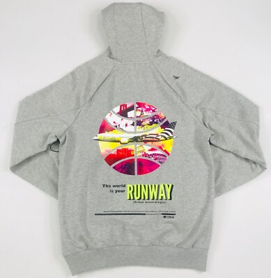 Paper Planes  T.W.I.Y Runway  Hoodie Grey Sweater Size Large (L) Roc Nation NWOT
