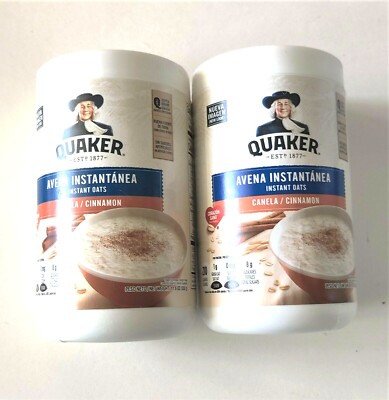 Quaker Oatmeal Cinnamon Instant Oat 11.6oz Porto Rico Flag Breakfast Hot Cereals