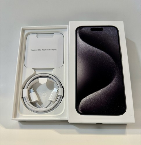 Apple A2848 iPhone 15 Pro 128GB Black Titanium - Empty Box