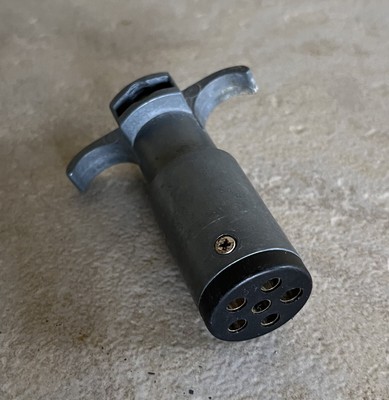 Pollak 12V 6 Pin Male Connector For Trailers & RVs Zinc Die Cast Housing US Made