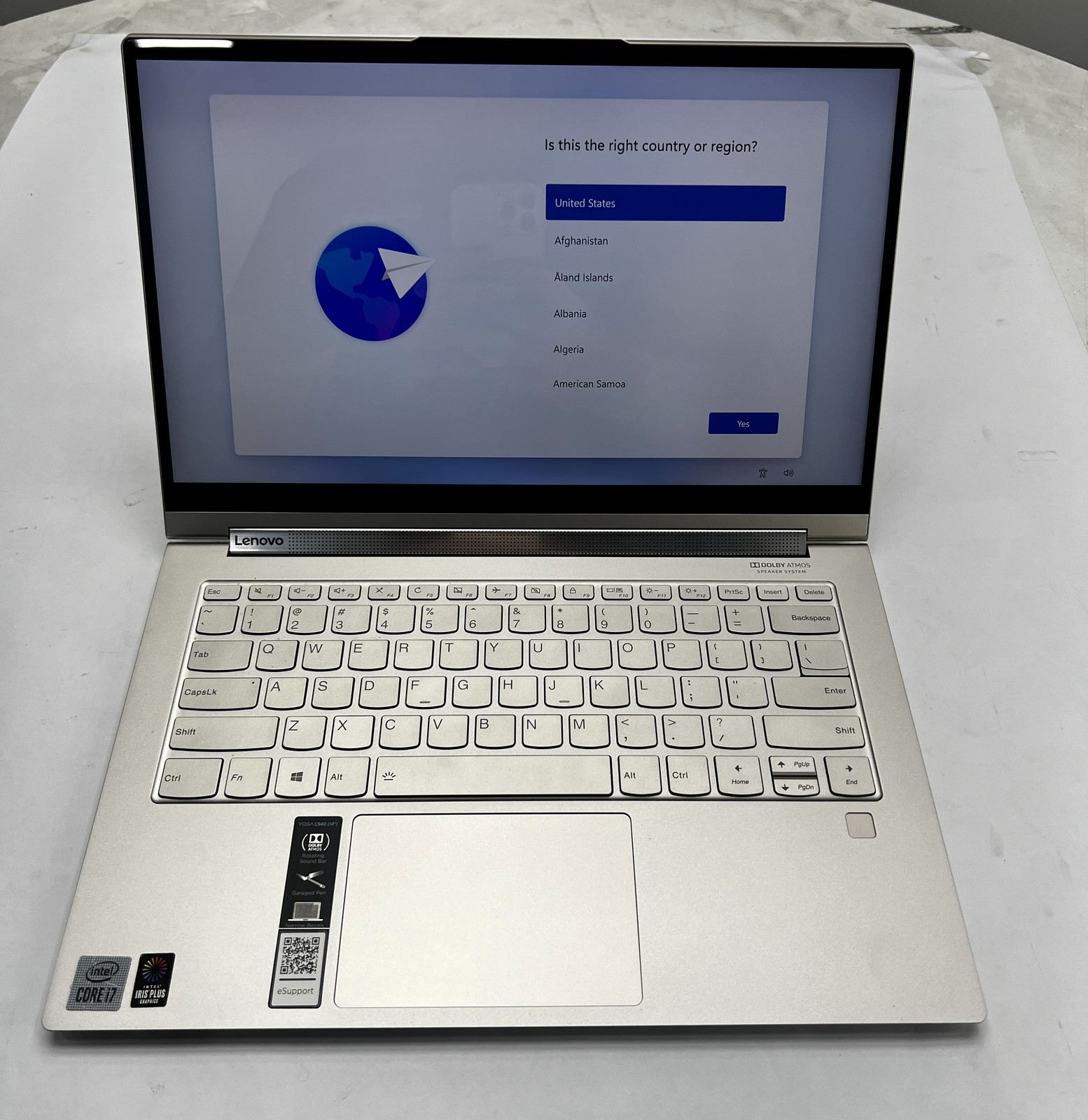 Lenovo Yoga C940, i7-106567, 16gb, 256gb, W11P, 4k Touchscreen