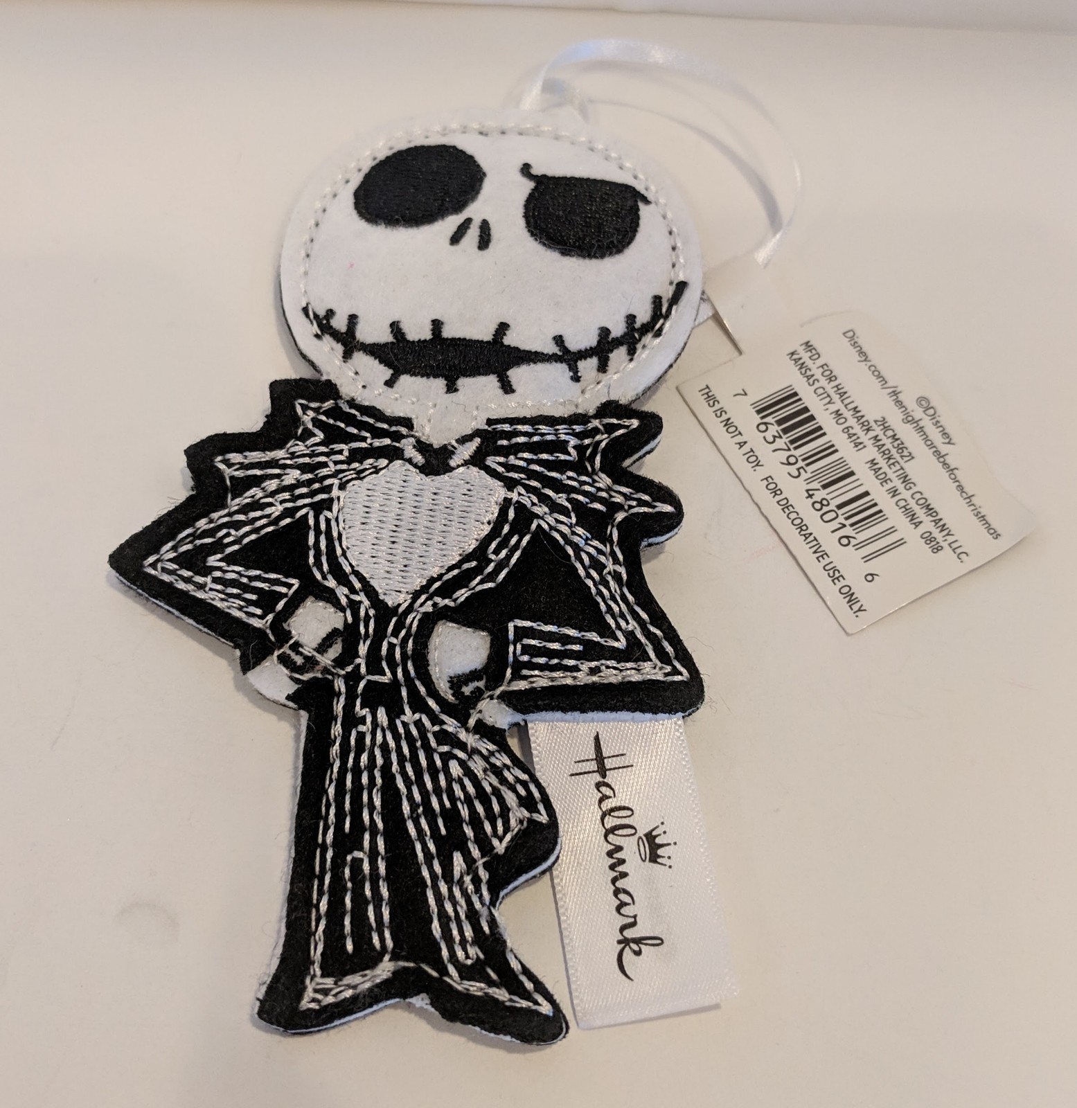Hallmark Felt Disney Jack Skellington Christmas Ornament - Target Exclusive