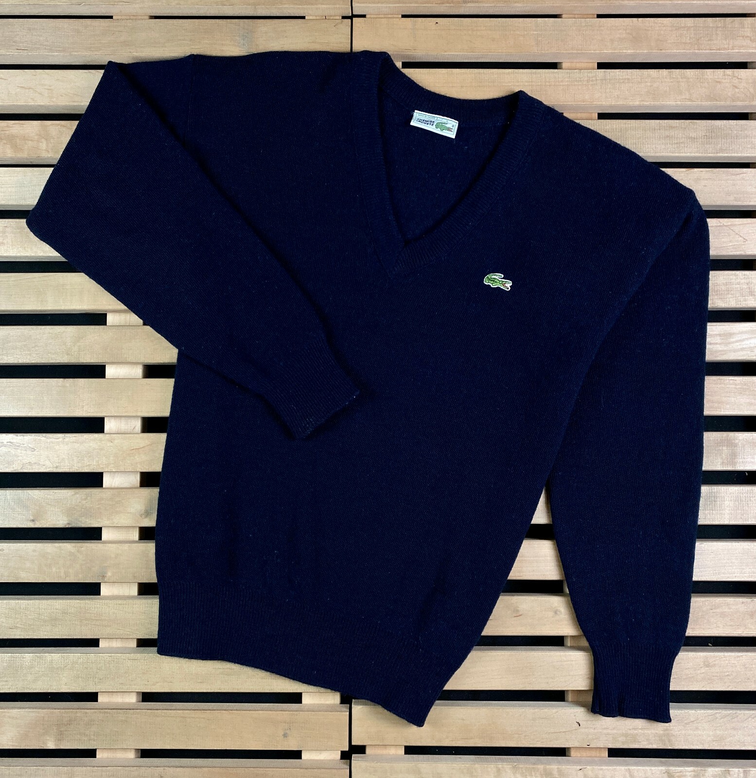Mens Sweater Chemise Lacoste Vintage Size L | eBay