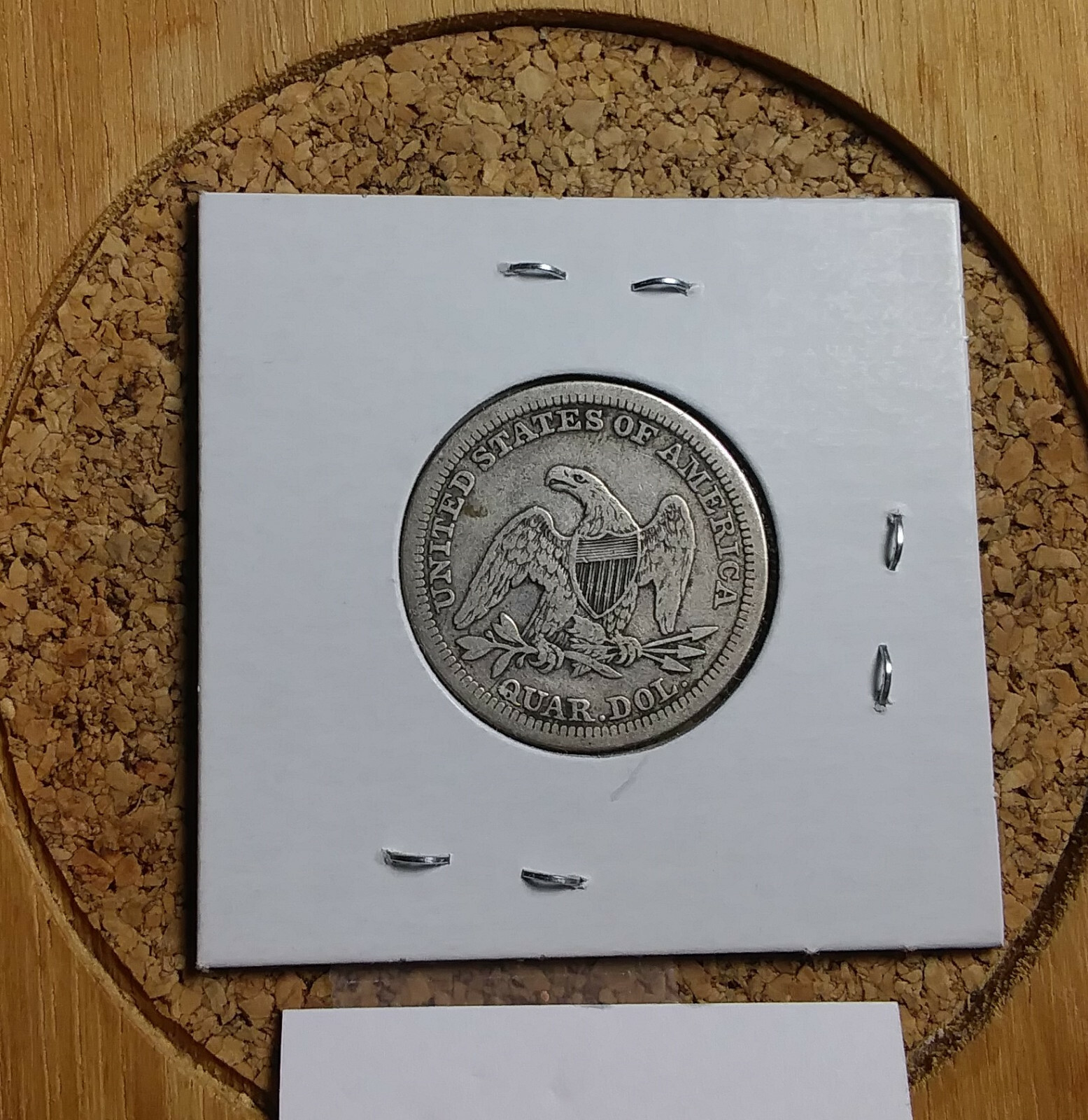 1854 Liberty Seated Quarter w/arrows 90 % Silver US Coin SLQ64 
