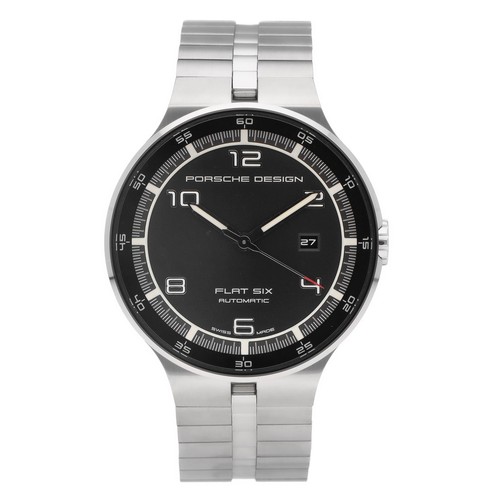 Pre-owned Porsche Design Flat Six 40mm Black Dial Automatic Men's Watch P.635142440276