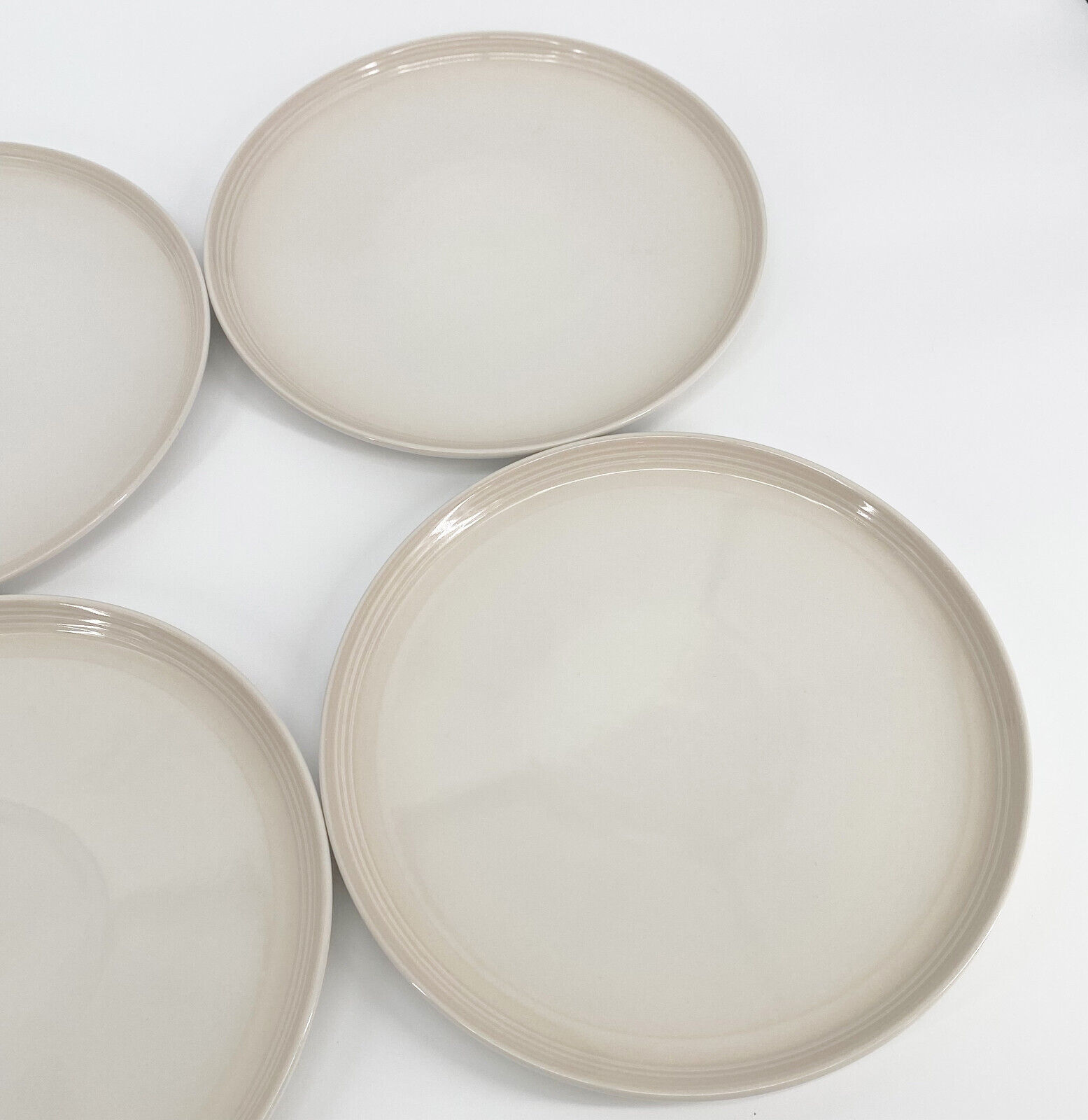 Le Creuset SECONDS Second Choix Meringue Dinner Plates 10.5" Set of 4