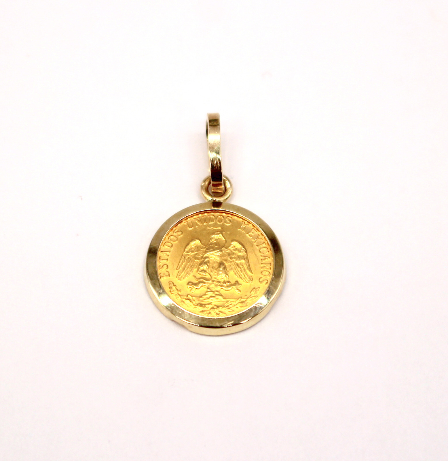 アクセサリー DOS PESOS 1945 Dos Pesos Estados Unidos Mexicanos Gold Coin Pendant