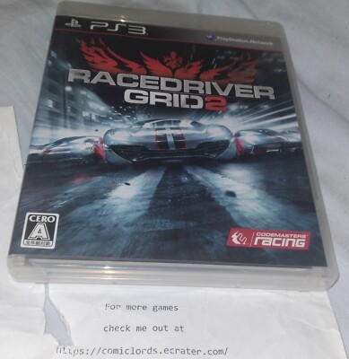 Race Driver GRID 2 (Sony PlayStation 3, 2013) PS3 Japan Import Region Free