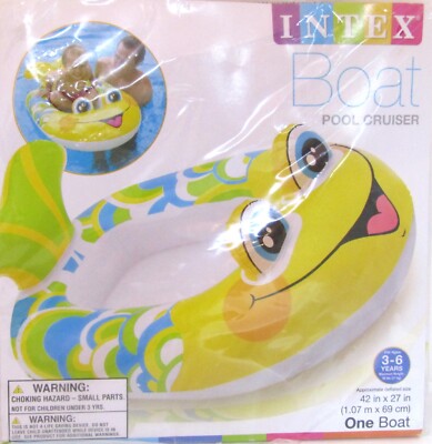 Intex Boat Pool Cruiser, Ages 3-6, New.