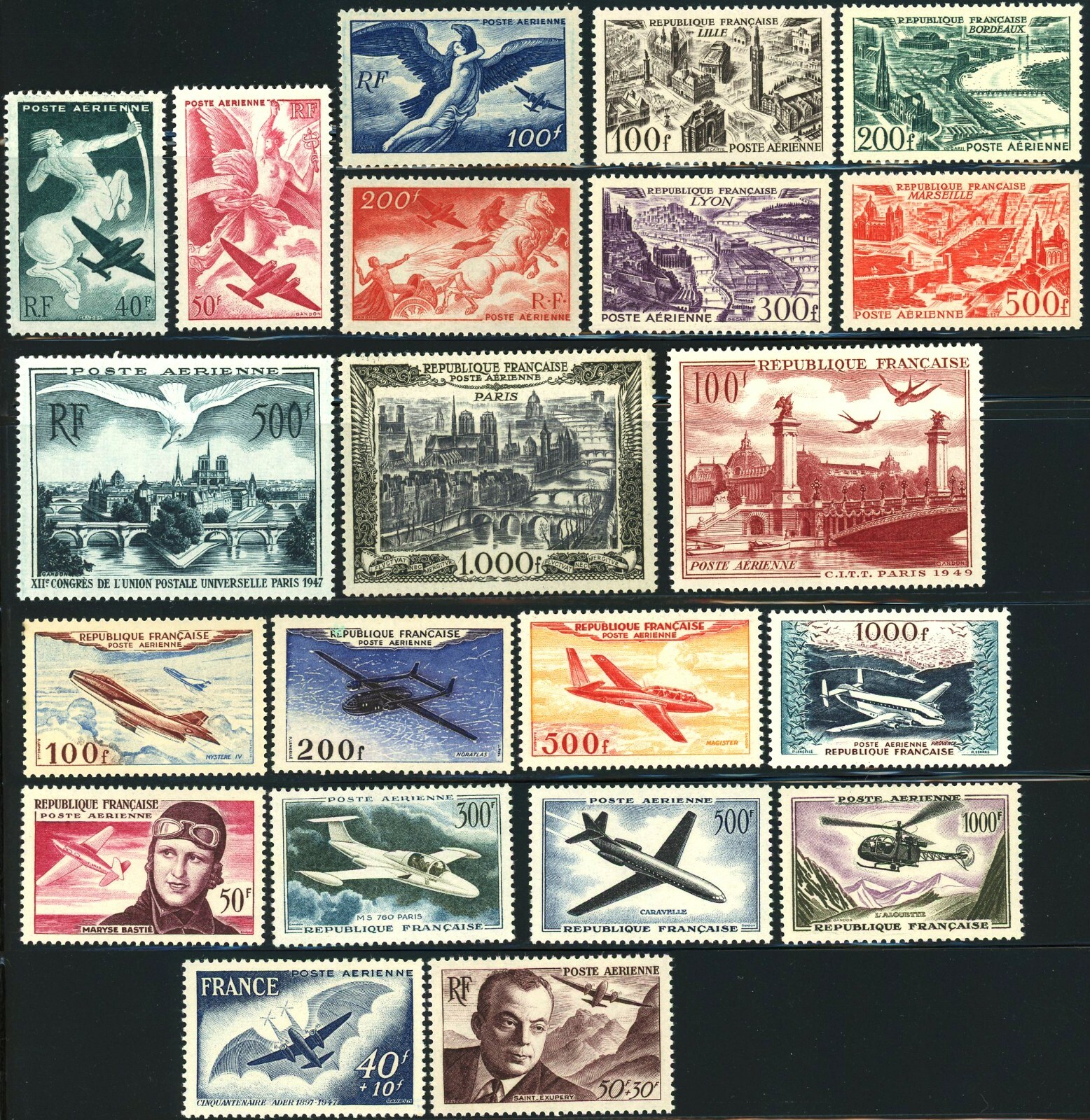 Prophila Collection Briefmarken Frankreich 1966 – Berühmte Männer, 3 Marken Postfrisch ** MNH