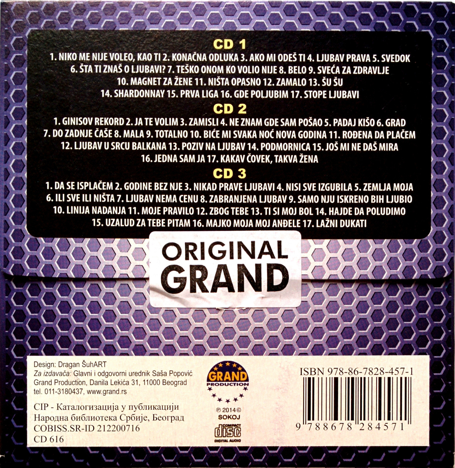 3CD GRAND FESTIVAL BUDI HUMAN 2015 Grand Production Srbija Bosna Hrvatska folk 