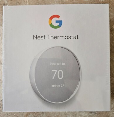 Google Nest Thermostat Snow SEALED IN BOX Model: G4CVZ SKU: GA01334-US