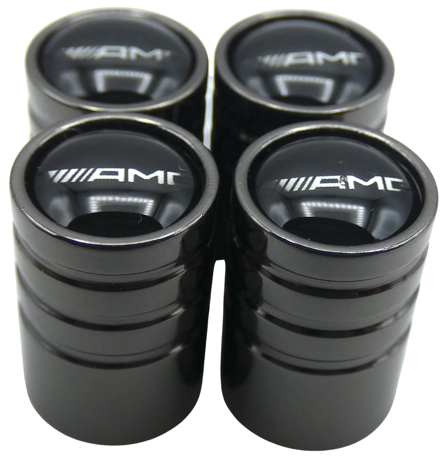 AMG Tire Wheel Stem Air Valve CAPS for auto, car, truck, SUV (1 SET)