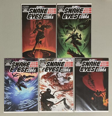  J.I. Joe Comic Keys Snake Eyes Agent of Cobra #1 2 3 4 5 NM-(9.0-9.2) 