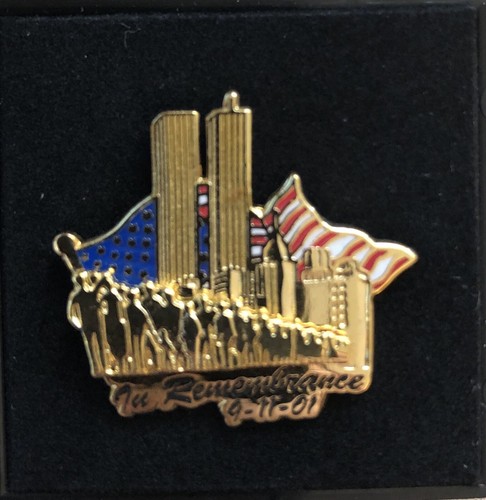 Set Of (6)Memorial Pins, 9/11 MEMORIAL PIN Remember, Columbia Crew, America