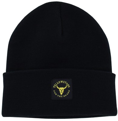Шапочка с манжетами Yellowstone For The Brand, черная, Один размер