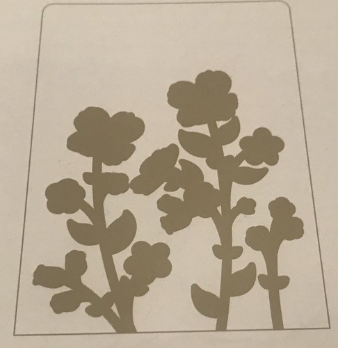 Stampin Up WILDFLOWER MEADOW Textured Impressions Embossing Folder Sizzix