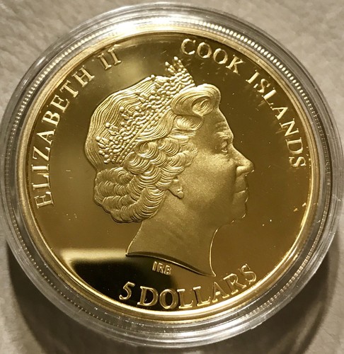 2014 Cook Islands $5 Shades of Nature Honey Bee 1oz Proof Silver Coin