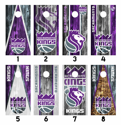 Sacramento Kings Cornhole Wrap Skin Decal Vinyl Sticker MANY DESIGNS SK115