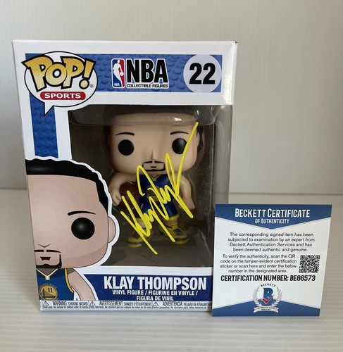 スポーツ Funko Klay Thompson Autographed Beckett Klay Thompson Signed Autographed Golden State Warriors Funko