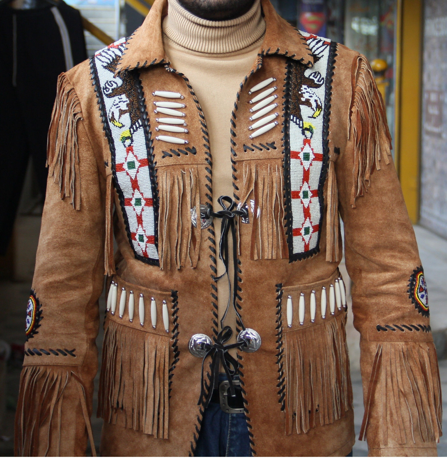 貴之Ameri  FRINGE VEST SET SUEDE JACKET 貴之Ameri FRINGE VEST SET SUEDE JACKET AMERI FRINGE VEST SET