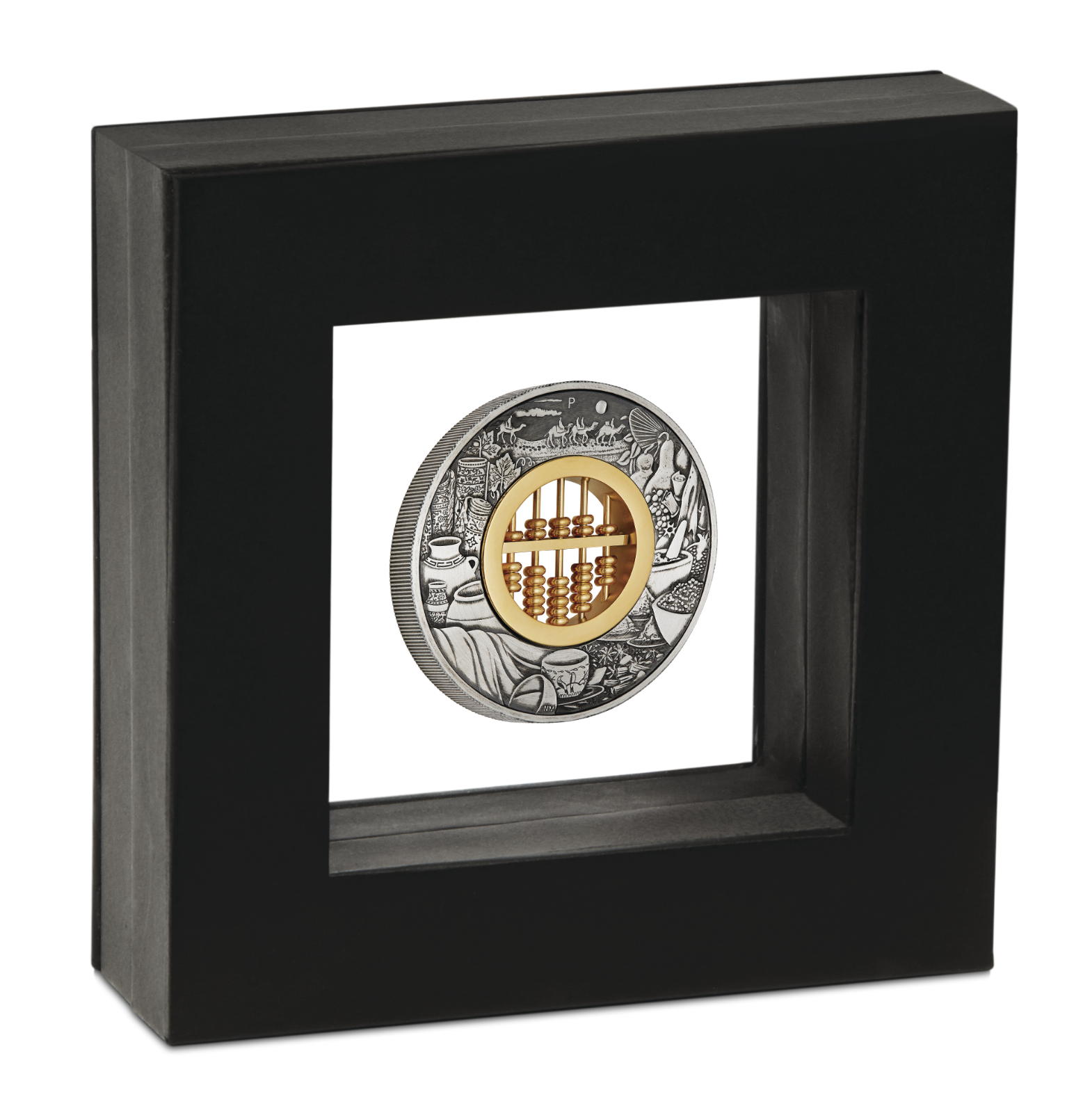 In Stock 2019 ABACUS 2oz .9999 SILVER $2 ANTIQUED COIN