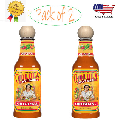 New Cholula Original Hot Sauce, 5 fl oz Hot Sauces (Pack of 2) Free Shipping
