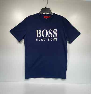 Hugo Boss Men’s T-shirt Navy Size M Style Number HB440421-Navy UPC 753652148704