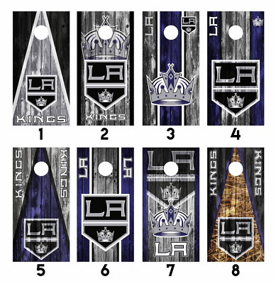 Los Angeles Kings Cornhole Wrap Skin Decal Vinyl Sticker MANY DESIGNS SK73