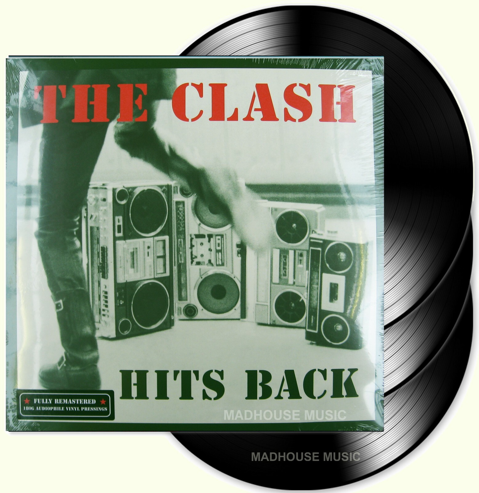ファッションなデザイン The CLASH LP x 3 Hits Back BEST OF + Poster New and SEALED 洋楽