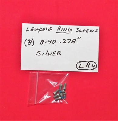 Leupold TORX Screws for RINGS - 8-40 x .278'' - Silver  - set of 8 LR4